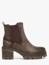 Enkellaarsjes Met Hak Mustang Beige women M0132001